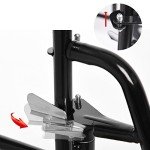Lightweight Portable Folding Wheelchair with Brakes