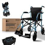 FOLD-O Folding Travel Wheelchair with Bag