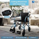 FOLD-O Folding Travel Wheelchair with Bag
