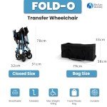 FOLD-O Folding Travel Wheelchair with Bag