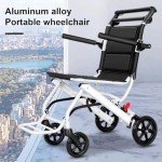 Lightweight Foldable Transport Wheelchair for Travel