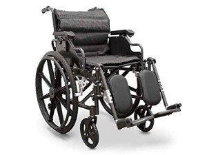 Folding Aluminium Wheelchair with Padded Comfort