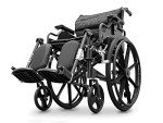 Folding Aluminium Wheelchair with Padded Comfort