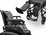 Folding Aluminium Wheelchair with Padded Comfort