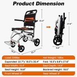 Tripaide Ultra Lightweight Folding Wheelchair for Adults