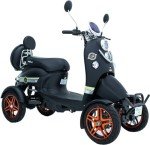 Green Power 4-Wheeled Mobility Scooter with Accessories