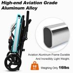 Tripaide Ultra Lightweight Folding Wheelchair for Adults