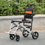 Tripaide Ultra Lightweight Folding Wheelchair for Adults