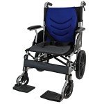 Lightweight Folding Aluminium Wheelchair with Hand Brake