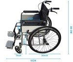 Lightweight Folding Self-Propelled Wheelchair with Commode