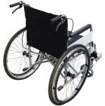 Lightweight Folding Self-Propelled Wheelchair with Commode