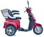Green Power ZT500 3-Wheel Mobility Scooter Red