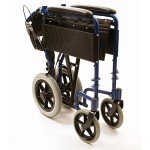 NRS Healthcare Lightweight Foldable Travel Wheelchair - Blue