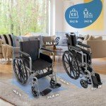 Mobiclinic® Marsella Folding Lightweight Wheelchair