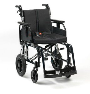 Drive SD2 Black Aluminium Transit Wheelchair, 22" Seat