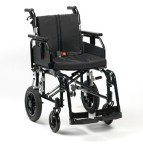 Drive SD2 Black Aluminium Transit Wheelchair, 22" Seat