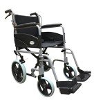 Ultra Lightweight Folding Transit Wheelchair with Handbrakes