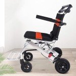Lightweight Foldable Aluminum Wheelchair for Travel