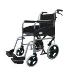 Ultra Lightweight Folding Transit Wheelchair with Handbrakes