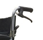 Ultra Lightweight Folding Transit Wheelchair with Handbrakes