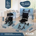 Lightweight Folding Wheelchair for Travel - Saturn Model