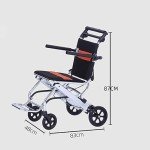 Lightweight Foldable Aluminum Wheelchair for Travel