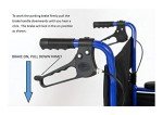 Ultra Lightweight Folding Attendant Wheelchair with Tall Handles