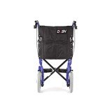 Ultra Lightweight Folding Attendant Wheelchair with Tall Handles