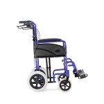 Ultra Lightweight Folding Attendant Wheelchair with Tall Handles