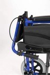Ultra Lightweight Folding Attendant Wheelchair with Tall Handles