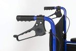 Ultra Lightweight Folding Attendant Wheelchair with Tall Handles