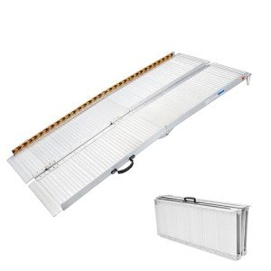 Folding 7FT Aluminum Wheelchair Ramp for Steps
