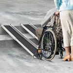 2PCS 5FT Adjustable Wheelchair Ramps for Scooters