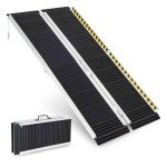 TANGZON Portable Aluminium Wheelchair Ramp - 5FT