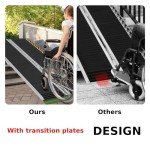 TANGZON Portable Aluminium Wheelchair Ramp - 5FT