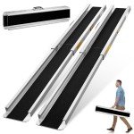 Osluken 5FT Portable Aluminum Wheelchair Ramps - 2 Pack