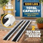 Osluken 5FT Portable Aluminum Wheelchair Ramps - 2 Pack