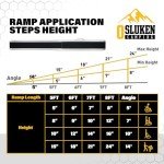 Osluken 5FT Portable Aluminum Wheelchair Ramps - 2 Pack