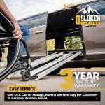 Osluken 5FT Portable Aluminum Wheelchair Ramps - 2 Pack