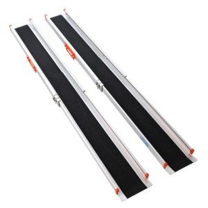 Adjustable Aluminum Wheelchair Ramp - 244 cm Long