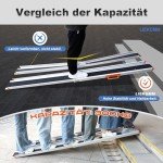 Adjustable Aluminum Wheelchair Ramp - 244 cm Long