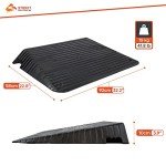 4-Inch Rubber Mobility Scooter Threshold Ramp