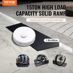VEVOR 1.6" Rise Cuttable Rubber Threshold Ramp