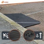 4-Inch Rubber Mobility Scooter Threshold Ramp