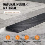 VEVOR 1.6" Rise Cuttable Rubber Threshold Ramp