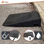 4-Inch Rubber Mobility Scooter Threshold Ramp