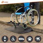 4-Inch Rubber Mobility Scooter Threshold Ramp