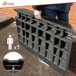 4-Inch Rubber Mobility Scooter Threshold Ramp