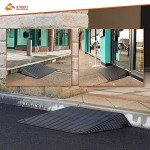 4-Inch Rubber Mobility Scooter Threshold Ramp