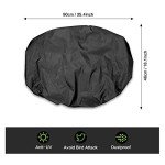 Waterproof Black Seat Cover for Mobility Scooters